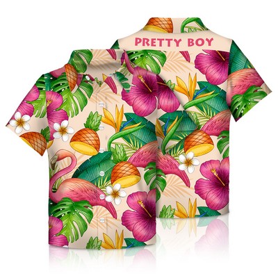 Full Color Dye Sublimation Hawaiian Shirt Youth Size