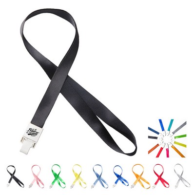 Flat Woven Polyester Lanyard