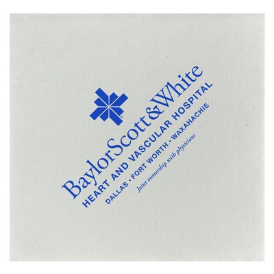 Deluxe Uncoined White 3-Ply Beverage Napkins