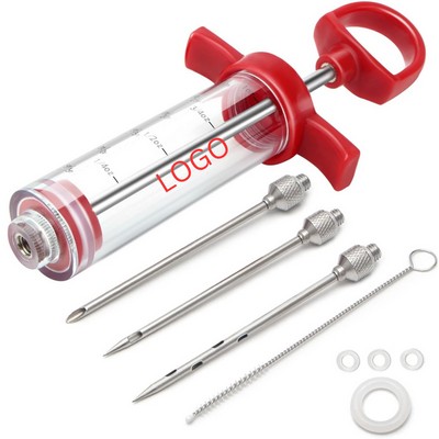 Professional BBQ & Grill Meat Marinade Flavor Injector Kit