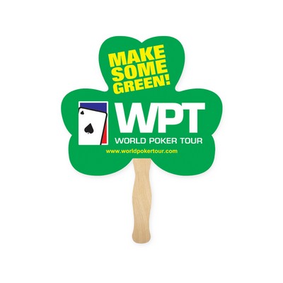 Three Leaf Clover Sandwich Hand Fan