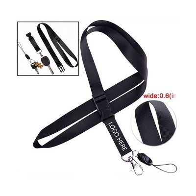 Mobile Phone Lanyard w/Detachable Buckle