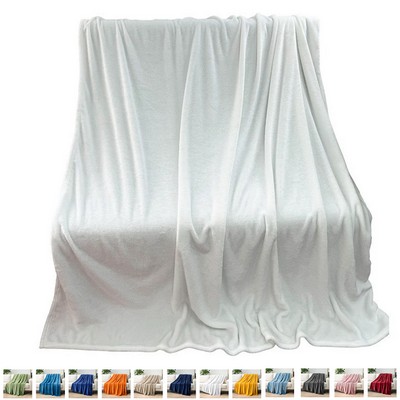 Cozy Flannel Fleece Couch Blanket