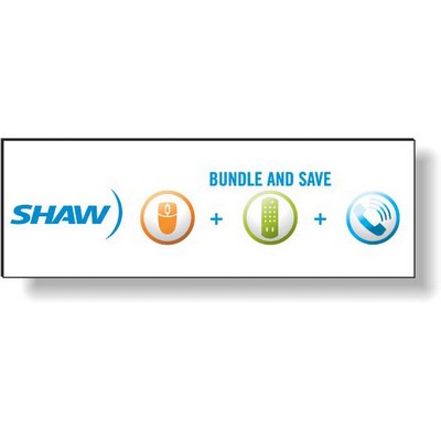 Stock Rectangle Magnet (1"x3") Square Corners Full Color Imprint White Vinyl Topcoat