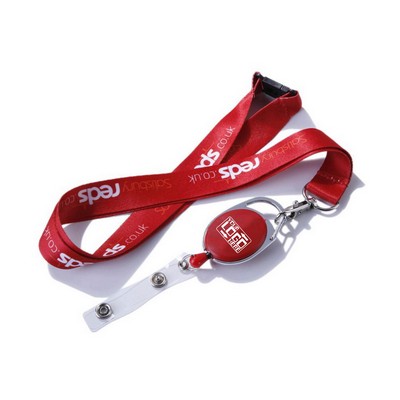 Dye Sublimation Lanyard W/Badge Holder