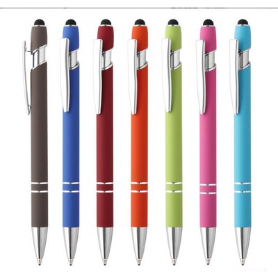 Pen With Soft Rubberized Grip