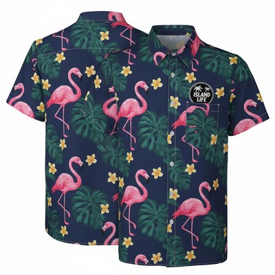 UV Resistant Sublimated Hawaiian Shirt W/ Pocket