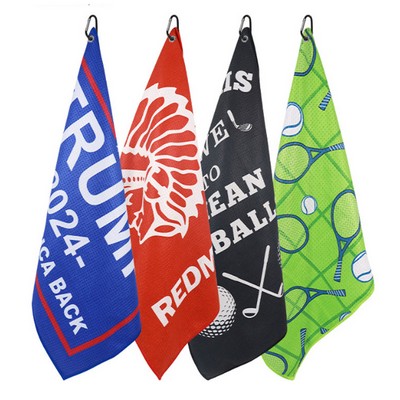 Quick-Dry Microfiber Waffle Pattern Golf Towels 400GSM