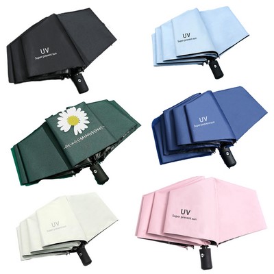 Auto Open Close Umbrella with Sun and Rain Protection