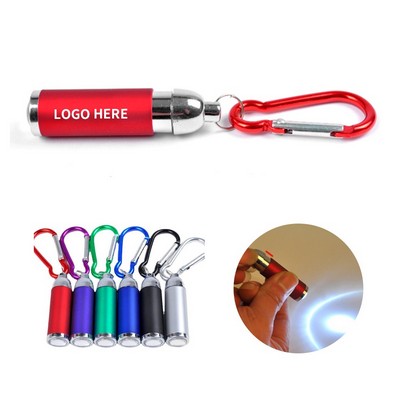 Aluminum Extendable LED Keychain with Clip