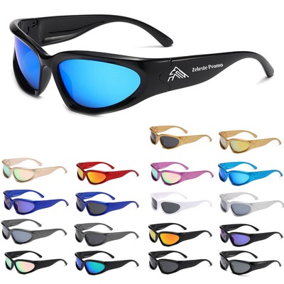 Wrap Around Sports Retro Glasses
