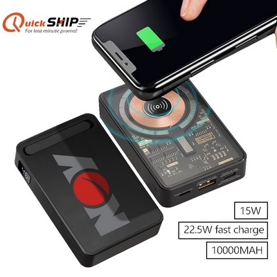 Lucid Transparent MagSafe Power Bank with Custom Imprint