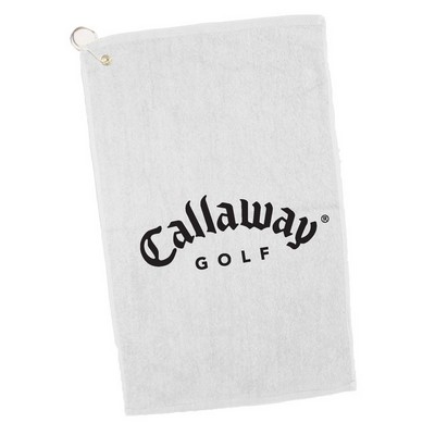 Hemmed Velour Golf Towel - 11"x18"