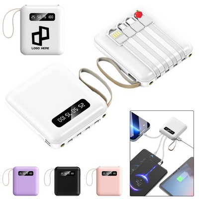 Built-In Cables Power Bank