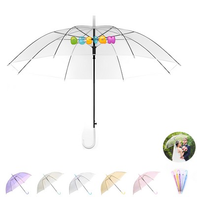 PVC Transparent Advertising Umbrella Automatic