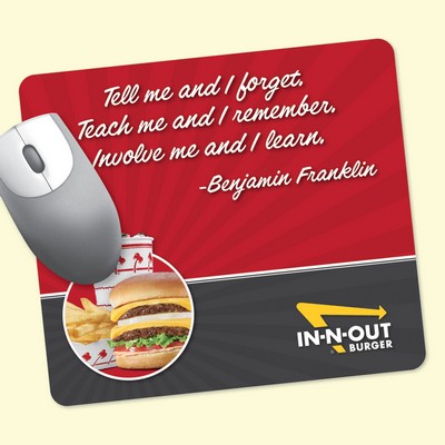 Vynex® Heavy Duty 7.5x8.5x1/16" Hard Surface Mouse Pad