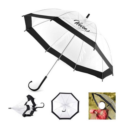 Clear Umbrella with Color Border