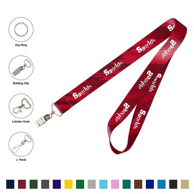 1'' Full Color Dye-Sublimated Lanyard