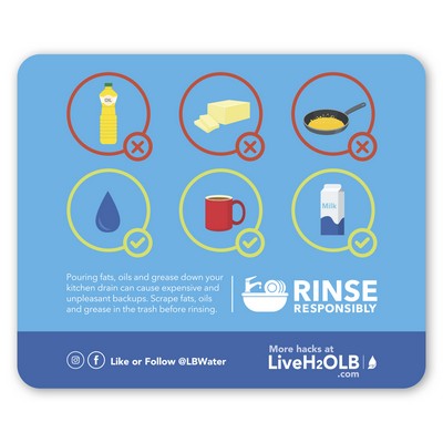 Round Corner Jumbo Magnet 4-1/2 x 5-1/2