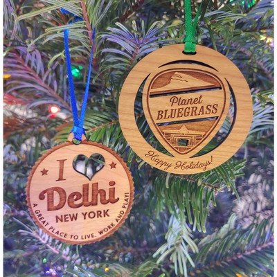 Customizable Hardwood Ornaments