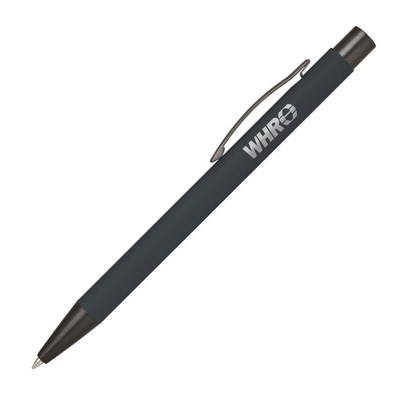 Kelvin-V Soft Touch Ballpoint Pen w/Bold Colored Barrel