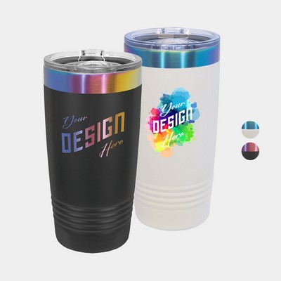 20 oz Polar Camel® Stainless Steel Insulated Prism Ion Plated Ringneck Tumbler
