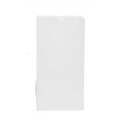 2# White Kraft Paper SOS/Popcorn Bag (4.125"x2.5"x7.875")