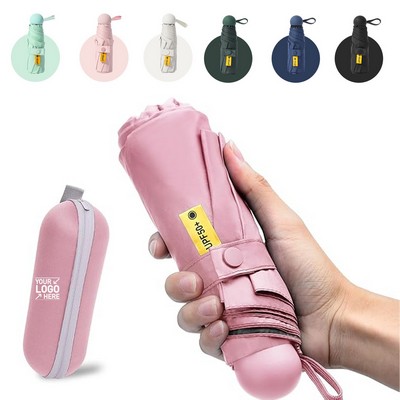 Mini Portable Umbrella w/Case