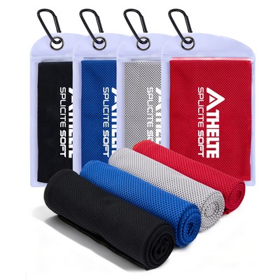 Breathable Cooling Towel With PVC Zip Pocket