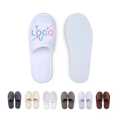 Premium Non-Slip Coral Fleece Hotel Slippers