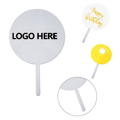 Round Paper Hand Fan